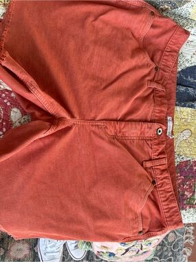 Carve Designs Rust Orange Corduroy High-Rise Women’s Shorts